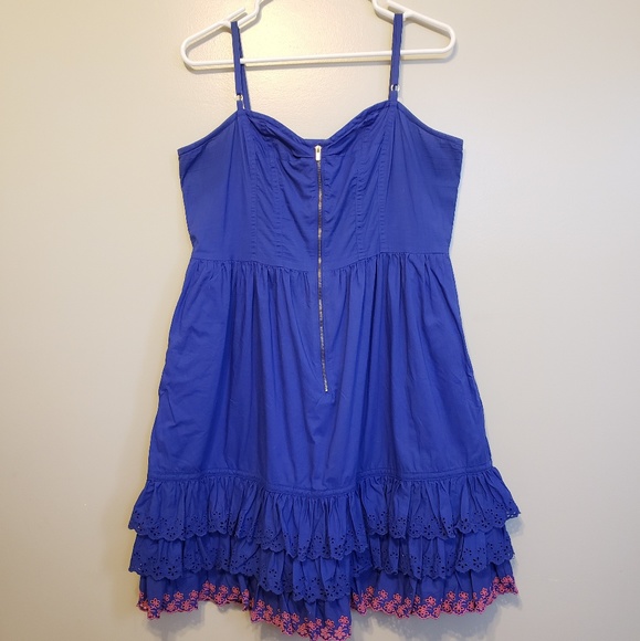 tracey feith for target Dresses & Skirts - Tracy Feith for Target | blue ruffle Eyelet dress